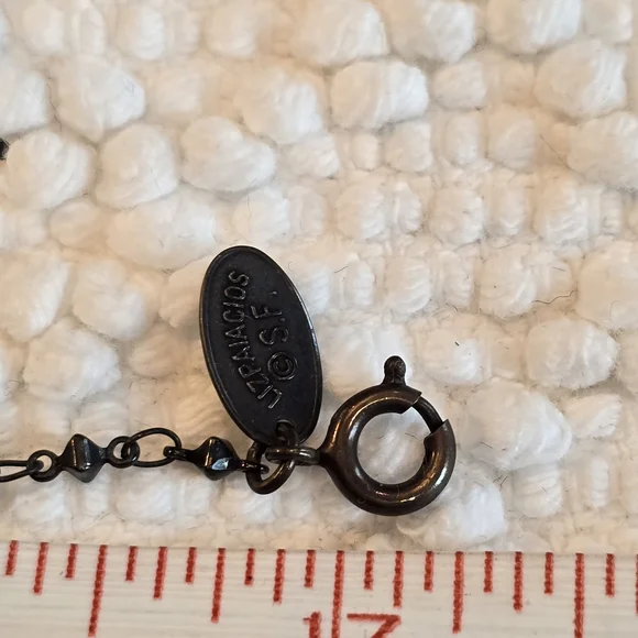 LIZ PALACIOS Black ROSE Pendant Necklace - Picture 10 of 10